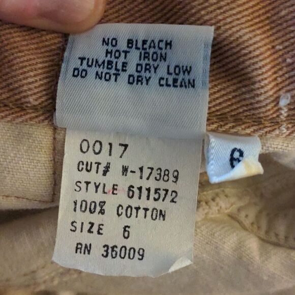 Calvin Klein 80s vintage tan jeans size 6 - Picture 7 of 12